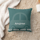 Voiture turquoise Coussins de coton personnalisés (Couverture)