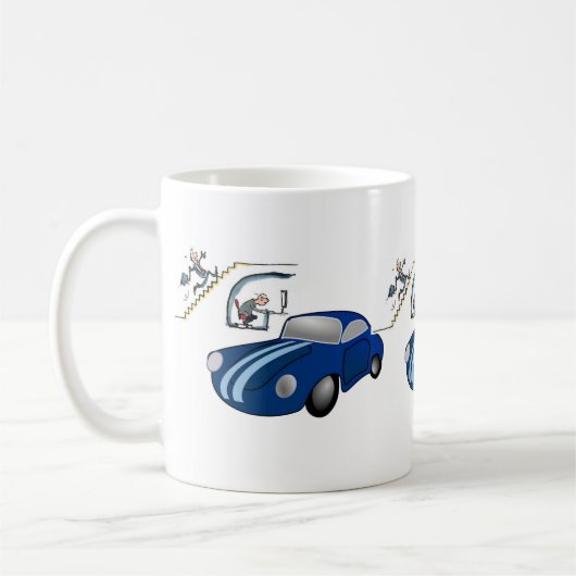 Voiture vendeur Mug (Gauche)