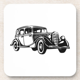Voiture Vintage 1930s Dessous de verre de liège
