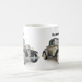 Voiture Vintage - Ajouter un nom - Mug de café (Centre)