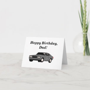 Voiture Vintage Amateur Papa Bonne Carte Anniversa