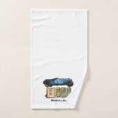 Voiture Vintage Bleue (Serviette à main)