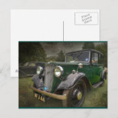 Voiture vintage cool carte postale vintage (Devant / Derrière)