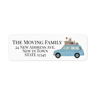 Voiture Vintage et trucs Nouveau étiquette d'adres