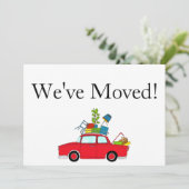 Voiture Vintage Nouvelle carte d'adresse (Debout devant)