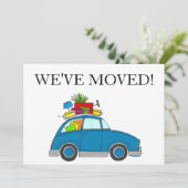 Voiture Vintage Nouvelle carte d'adresse (Debout devant)