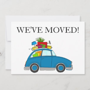 Voiture Vintage Nouvelle carte d'adresse