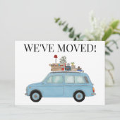 Voiture Vintage Nouvelle carte d'adresse (Debout devant)