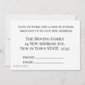 Voiture Vintage Nouvelle carte d'adresse (Dos)