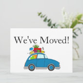 Voiture Vintage Nouvelle carte d'adresse (Debout devant)