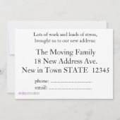 Voiture Vintage Nouvelle carte d'adresse (Dos)