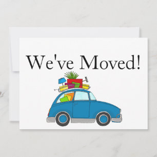 Voiture Vintage Nouvelle carte d'adresse