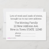 Voiture Vintage Nouvelle carte d'adresse (Dos)