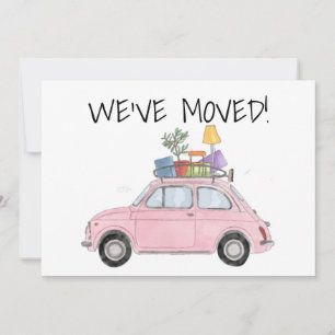 Voiture Vintage Nouvelle carte d'adresse