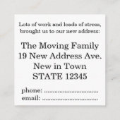 Voiture Vintage Nouvelle carte d'adresse (Dos)