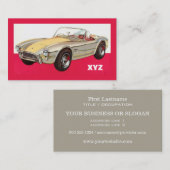 Voiture Vintage sur mesure cartes de visite (Devant / Derrière)