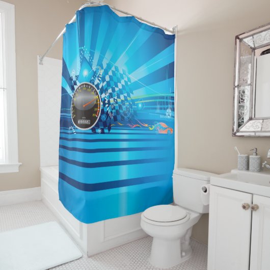 Voitures 1 Rideau de douche (En situation)