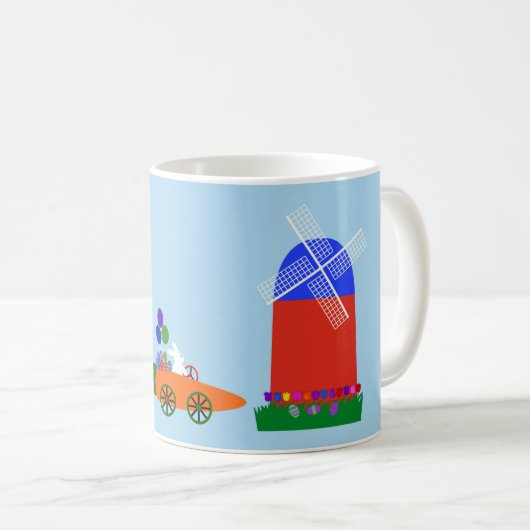 Voitures de course Bunny #1 Mug (Devant droit)