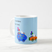 Voitures de course Bunny #1 Mug (Devant gauche)