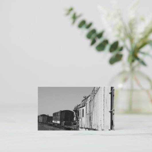 Voitures De Train Sur carte de visite De Train (Debout devant)