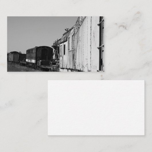 Voitures De Train Sur carte de visite De Train (Devant / Derrière)