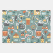 Voitures et bateaux Wrapper Papier pour enfants (Devant 2)