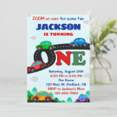 Voitures invitation anniversaire conducteur premie (Debout devant)