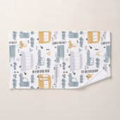 Voitures mignonnes dans le Motif de la circulation (Serviette à main)