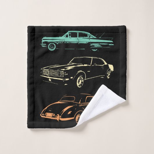 Voitures Vintage - 80s & 90s Graphic Retro (Gant de toilette)
