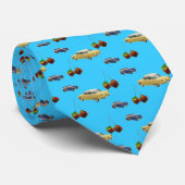 Voitures vintages et cravate brouillée de (Roulé)