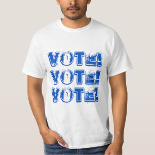 VOIX Bleue DÉTECTÉE VOTE VOTE T-shirt homme
