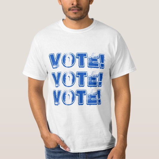 VOIX Bleue DÉTECTÉE VOTE VOTE T-shirt homme (Devant)