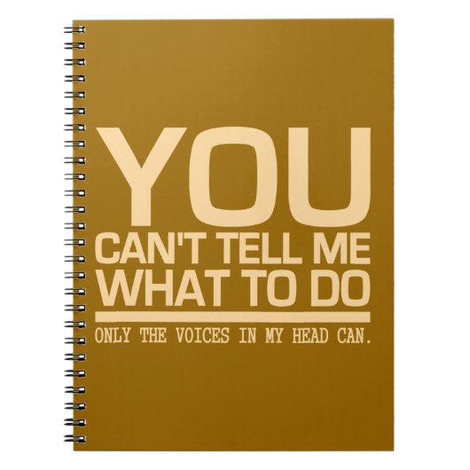 VOIX DANS MA TÊTE carnet personnalisé (Devant)