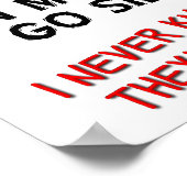 Voix dans ma tête Poster drôle (Coin)