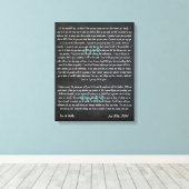 Voix de mariage personnalisées sur toile (Insitu (Plancher de Bois))