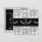 Voix de renouvellement mariage - Invitation - Mono (Devant / Derrière)