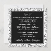 Voix de renouvellement mariage - Invitation - Mono (Dos)