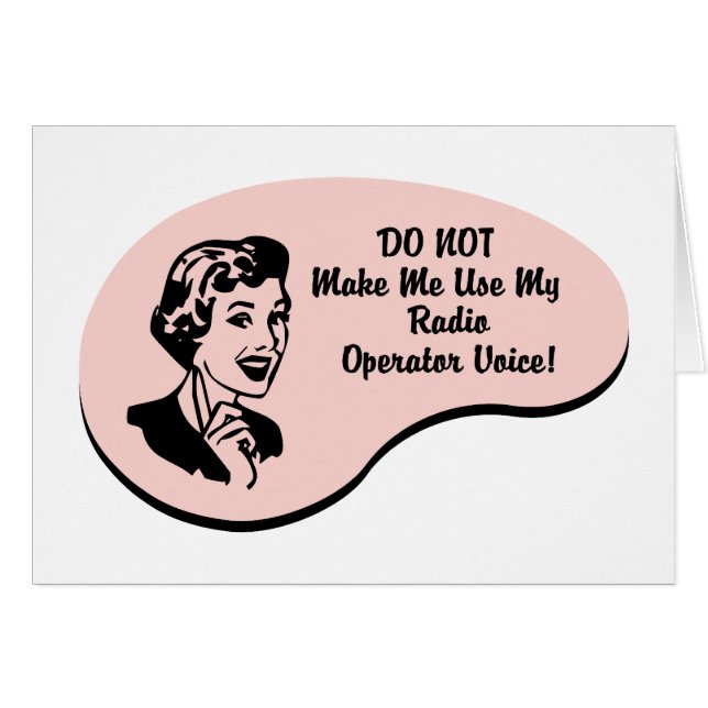 Voix d'opérateur radio (Devant horizontal)