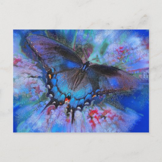 Vol bleu, carte postale (Devant)