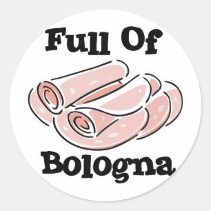 vol bologna ronde sticker