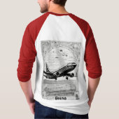 Vol dans le temps : Histoire de l'aviation T-shirt (Dos)