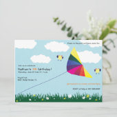 Vol de cerf-volant - invitations d'anniversaire de (Debout devant)