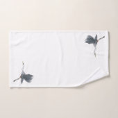 Vol de héron de grand bleu (Serviette à main)