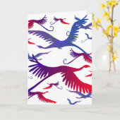 Vol de la carte de voeux fantaisie (Fleur jaune)