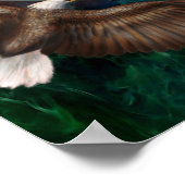 Vol de liberté - Poster d'art de l'aigle/Imprimer (Coin)