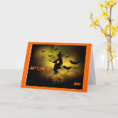 VOL DE TÉMOIN PAR CARTE HAPPY HALLOWEEN PERSONNALI (Fleur jaune)