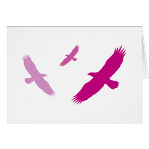 Vol de trois aigles (violet)