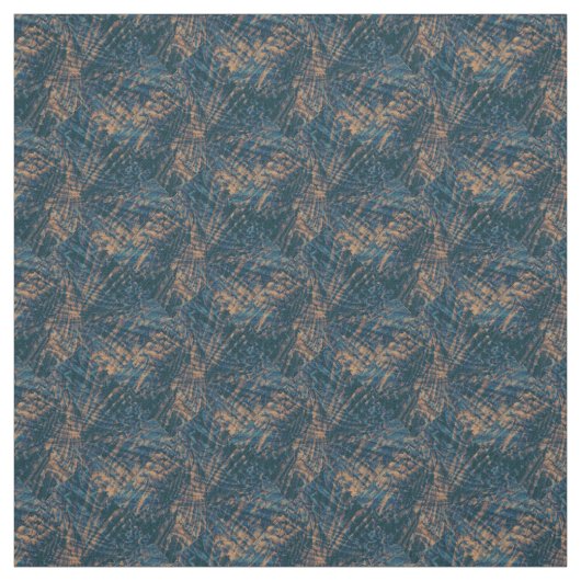 Vol du tissu motif abstrait paon (Échantillon)