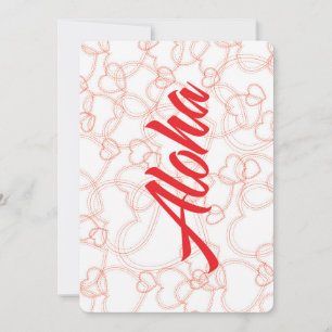 Vol hart Aloha Briefkaart