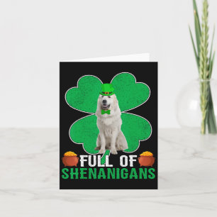 Vol Iets van Shenanigans Ierse Great Pyrenees Hond Kaart